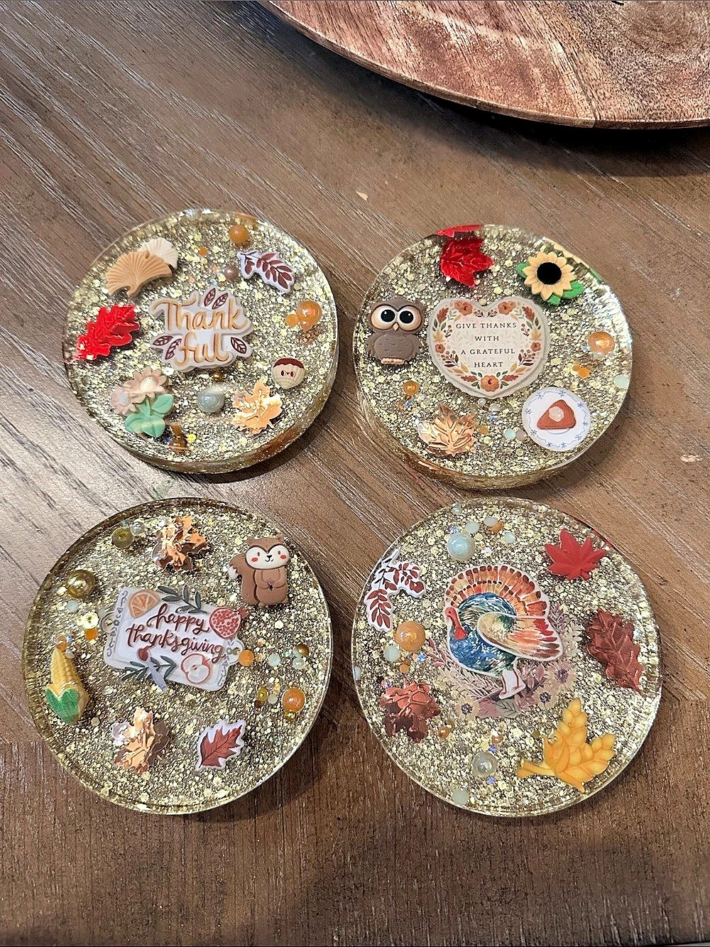 🍁Thanksgiving🍁 coaster set of 4